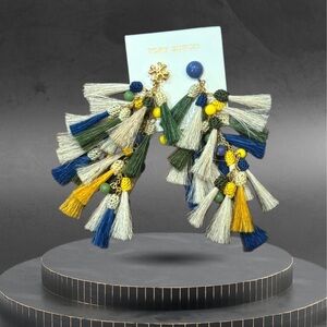 Tory Burch Multicolor Tassel Earrings